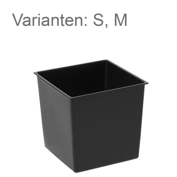 Pflanzkübel Aus Rattan-Optik, Anthrazit, 40 Cm - UV-beständig Für Draußen & Drinnen