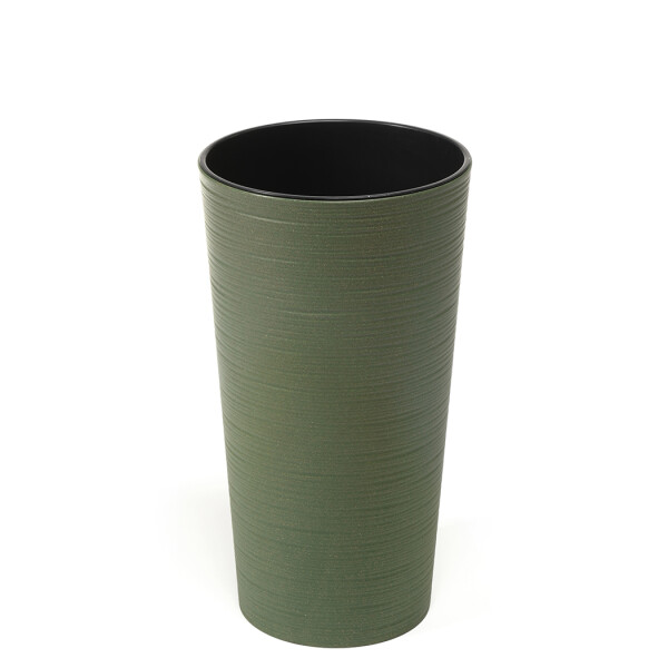 Blumenkübel in Rillenstruktur (bis zu 40% Holz)...