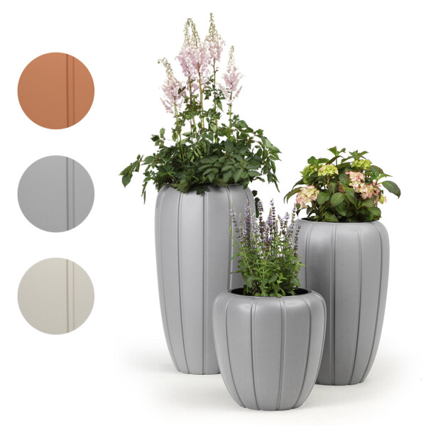 Blumenkübel GAJ in Grau | 74 cm