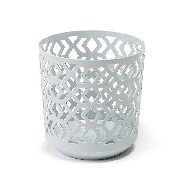 Blumentopf AZT | grau / weiß | Ø 14 cm