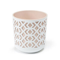 Blumentopf AZT | weiß / beige | Ø 29 cm