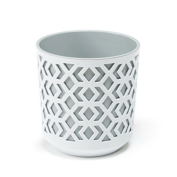 Blumentopf AZT | weiß / grau | Ø 25 cm