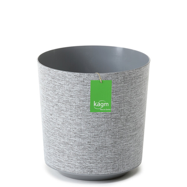 Übertopf TEXTIL in Grau | Ø 25,5 cm