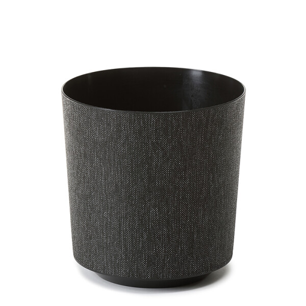 Übertopf TEXTIL in Schwarz | Ø 19,5 cm