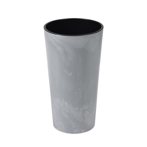 Blumenkübel rund in Betonoptik Grau / L - Ø 24 cm