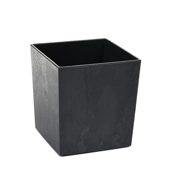 Blumenkübel square in Betonoptik Schwarz / M - 24 cm x 24 cm / H= 26 cm