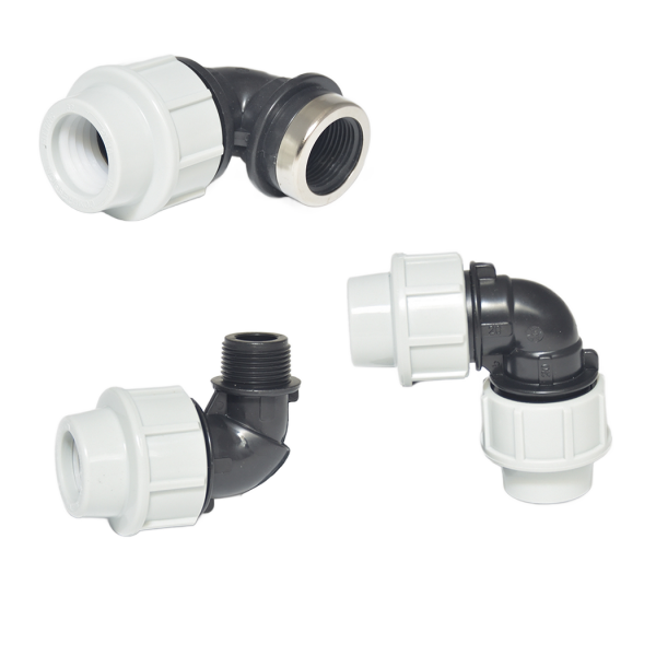 PP Winkel 90° für PE Rohr |