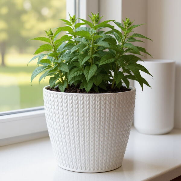 Übertopf WH in Weiß | Ø 21,8 cm